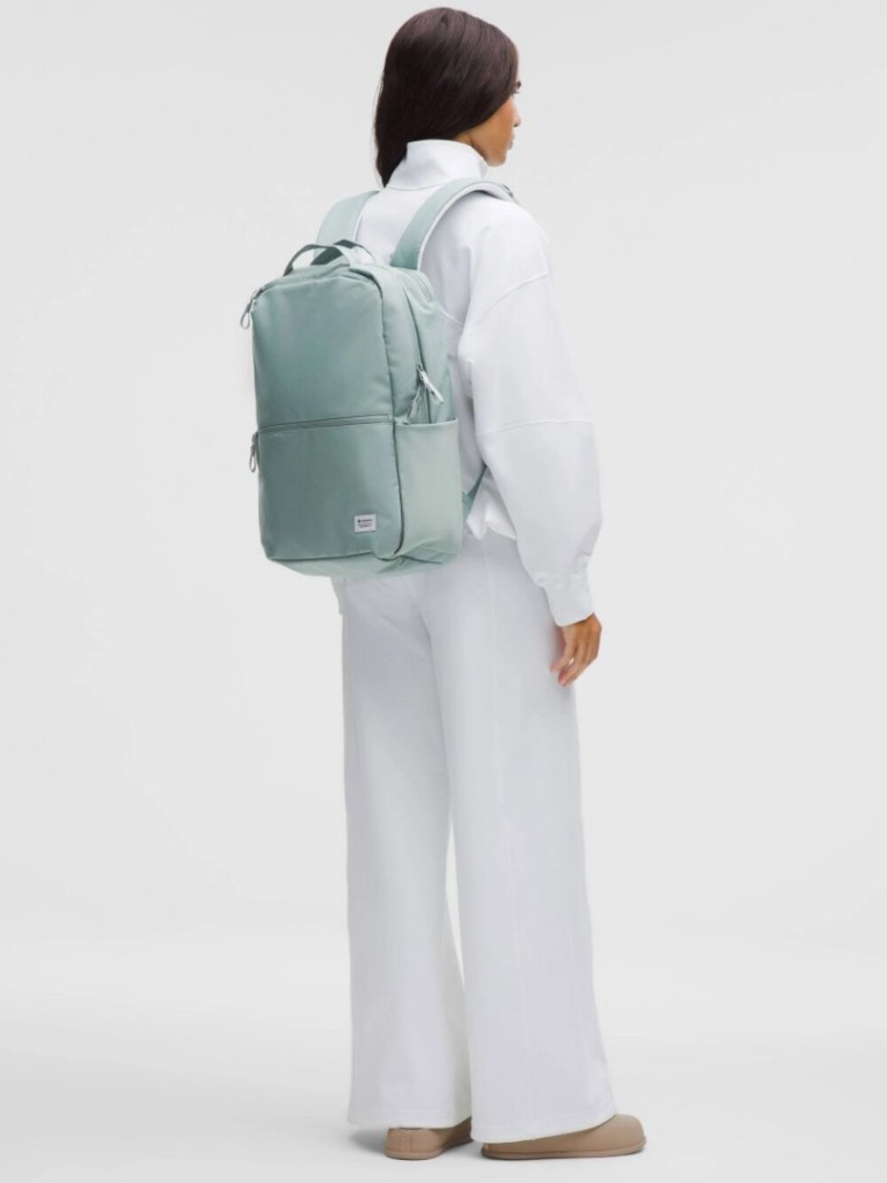 NWT lululemon Double-Zip Backpack 22L Tech Canvas in Crater Blue - Picture 4 of 7